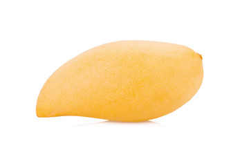 Yellow mango isolated on a white background