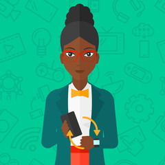 Synchronization of smartphone and smartwatch.