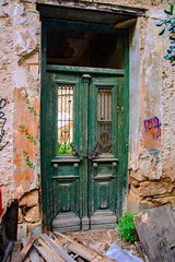 Fototapeta na wymiar Old Door, Athens, Greece.