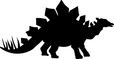 Stegosaurus vector silhouette