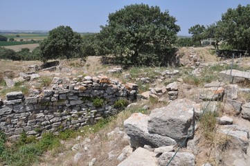 Fototapeta na wymiar Ruins of Troy