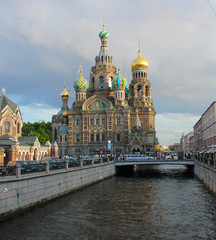 Fototapeta na wymiar Savior on Spilled Blood in St. Petersburg