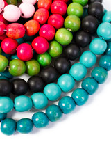 colored wooden necklaces