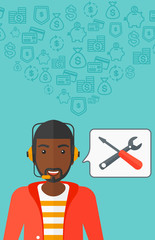 Operator of technical support.