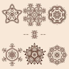 Brown Flower Pattern Pack