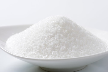 Fototapeta na wymiar Bowl of granulated sugar