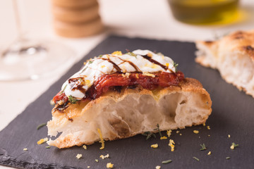 Pizza gourmet slice