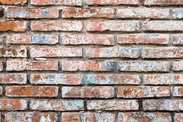 Old brick wall in a background image, colorful brick wall background