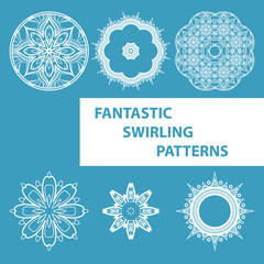 Blue Round Patterns