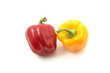 yellow and red bell pepper