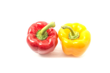 yellow and red bell pepper