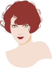 Woman vintage portrait avatar