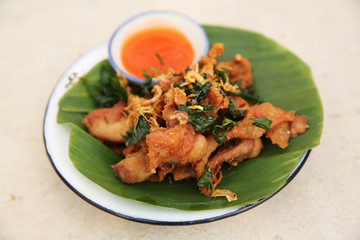 Fried chicken in north thai style