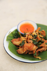 Fried chicken in north thai style