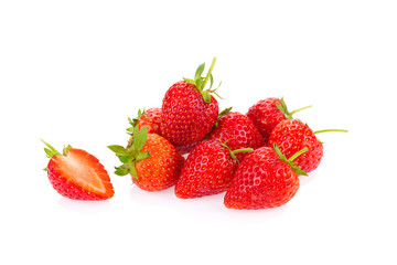 Fototapeta na wymiar Red berry strawberry isolated on white background