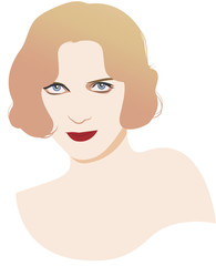 Woman vintage portrait avatar