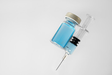 Medical ampoules and syringe