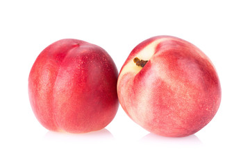 Nectarine fruit isolated on white background