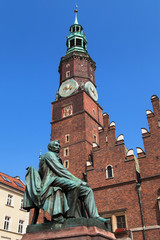Aleksander Fredro monument in Wroclaw
