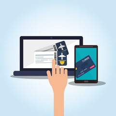 Shopping online design 