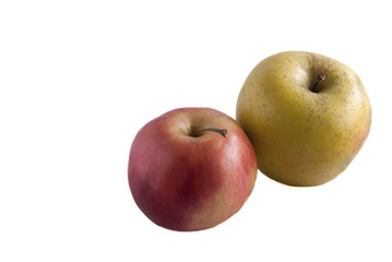 apples isolated on white background