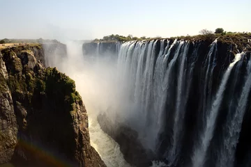 Wandcirkels aluminium Victoria Falls, Zambia © Travel Nerd