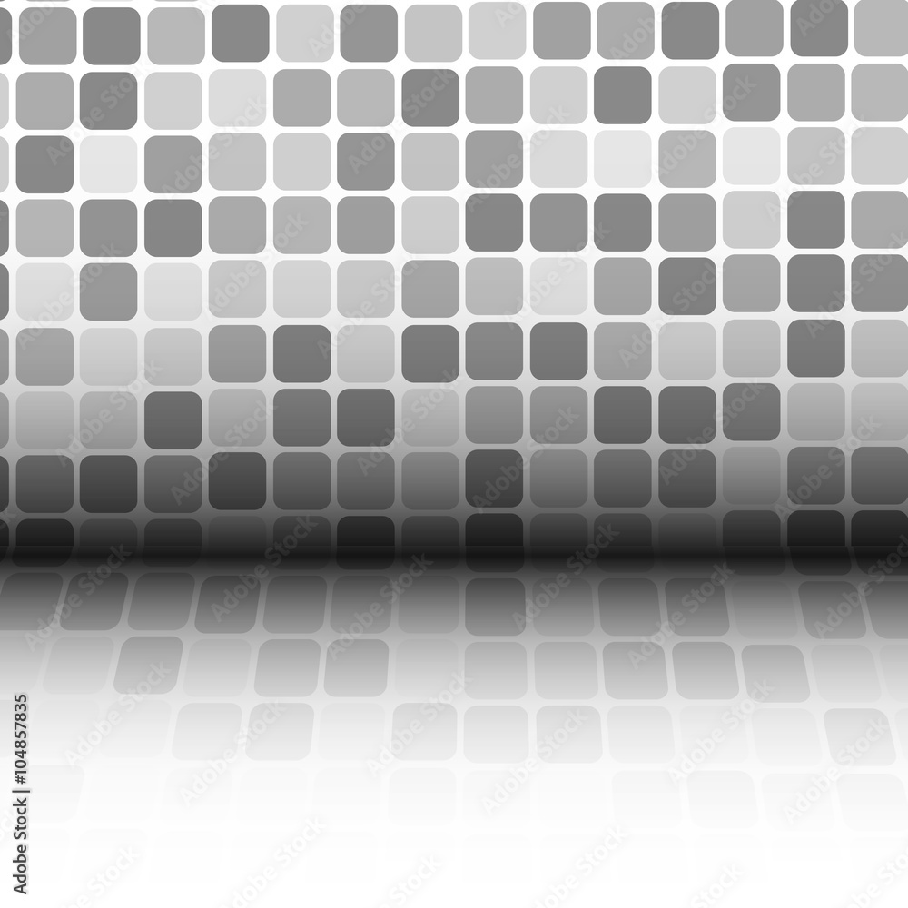 Poster vector : abstract gray blocks with reflect