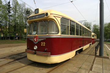 Fototapeta na wymiar Vintage tram