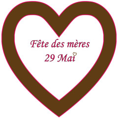 coeur fête des mère 29 mai: vive les maman