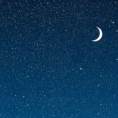 Obraz na płótnie Canvas Vector background. Starry night Sky. Eps 10.