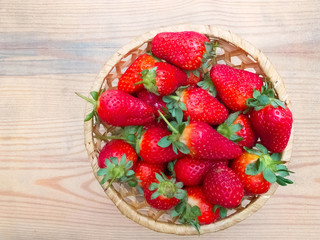 Strawberries in a basket
