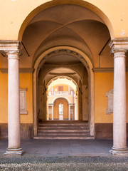 Naklejka premium Pavia. witching between the arches