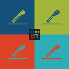 A sheet of paper and stationery knife. Vector illustration.