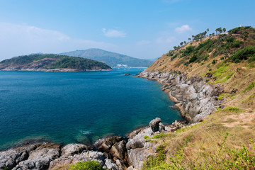 View from Promthep cape in Phuket island, Andaman sea, Thailand