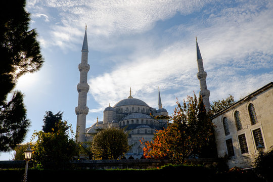 Sultan Ahmed or Blue Mosque in Istanbul the morning