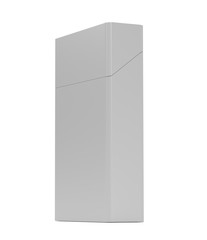 pack of cigarettes with rounded corners on white background