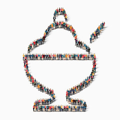 people  shape  ice cream icon