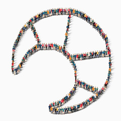 people  shape  croissant breakfast