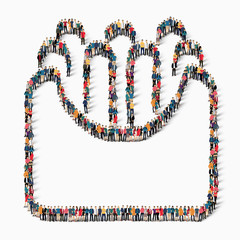 people  french fries food icon