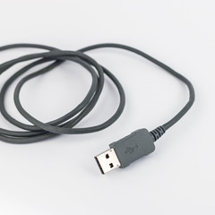 USB Cable on White Background
