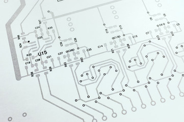 Electronic circuit board schematic