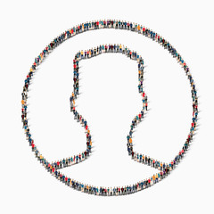people shape  man icon