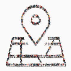 people map pointer  icon