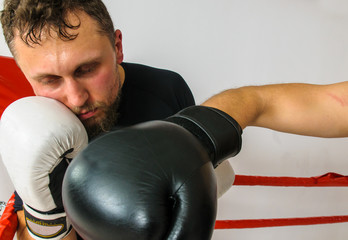 Trening bokserski - obrazy, fototapety, plakaty