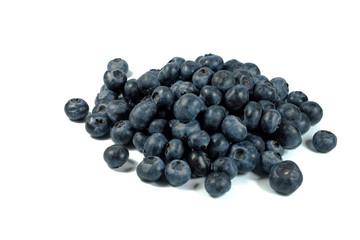 blueberries isolated on white background