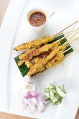 Delicious Malay Cuisine Chicken Satay