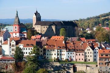 Medieval castle and city Loket in the west Bohemia, Czech republic