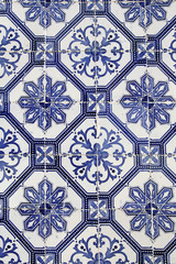 traditional portuguese ceramic tiles background
