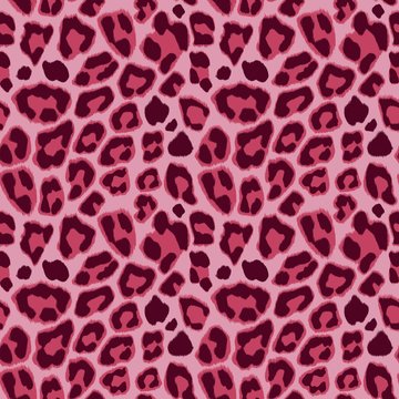 Pink Leopard Seamless Pattern