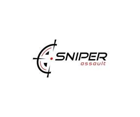 Fototapeta na wymiar Sniper logo